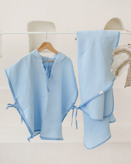 4 katlı müslin panço